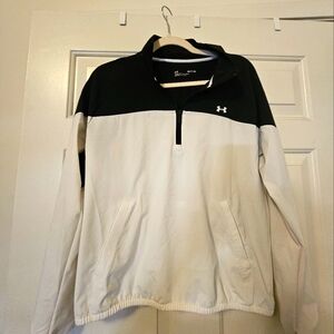 Under Armour Black and White Quarter-Zip Pullover